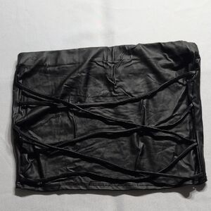 Fashionnova Faux Leather Top Size Medium